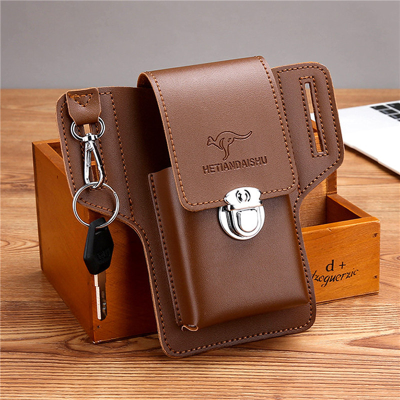 Leather Classic Strap - Borsa da cintura per telefono per